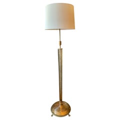Italian Murano Glass Twist Floor Lamp