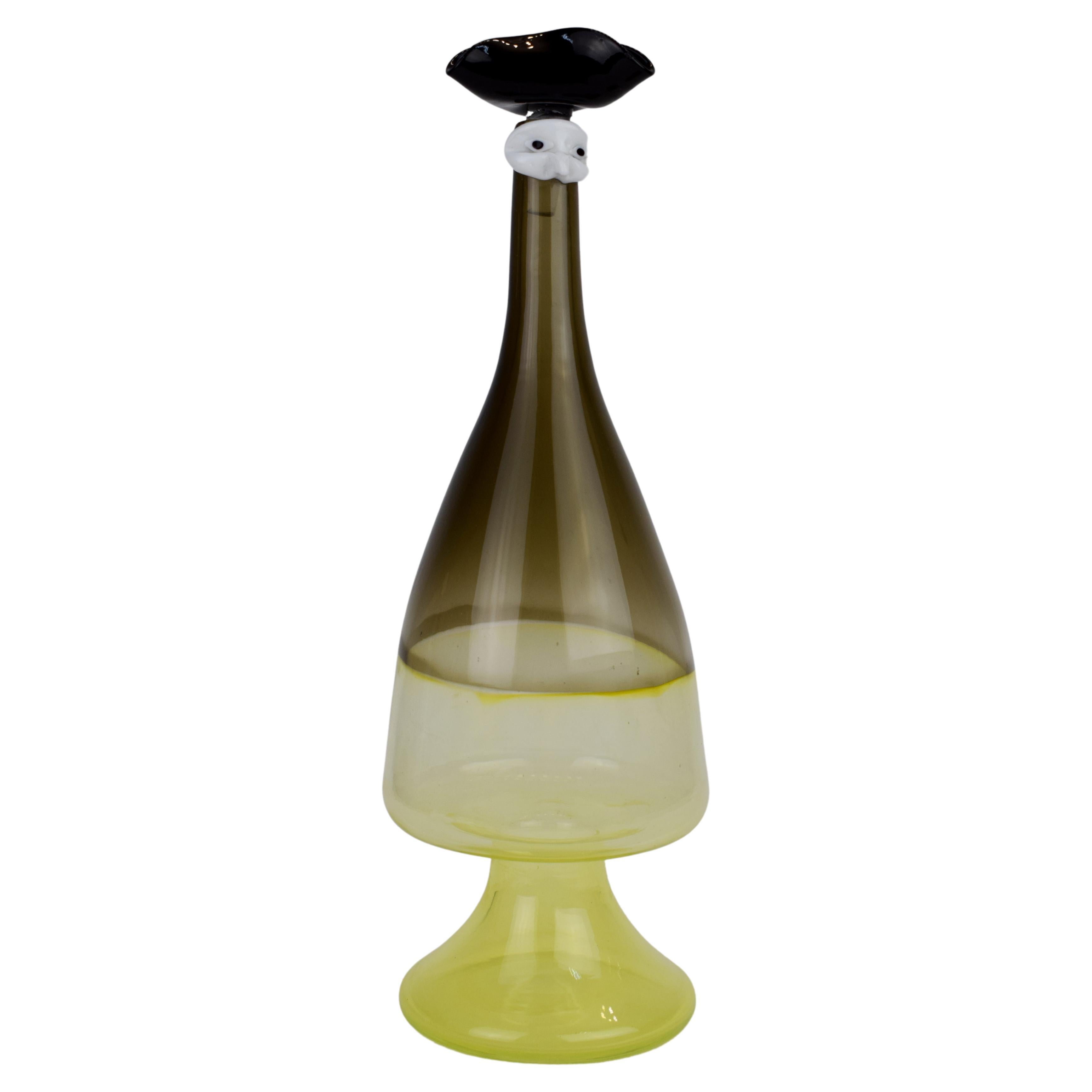 Italian Murano Glass Vase, 1960s. For Sale
