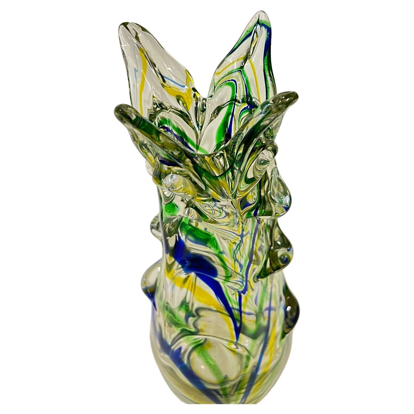 Italian Murano Glass Vase, 1970 For Sale 2