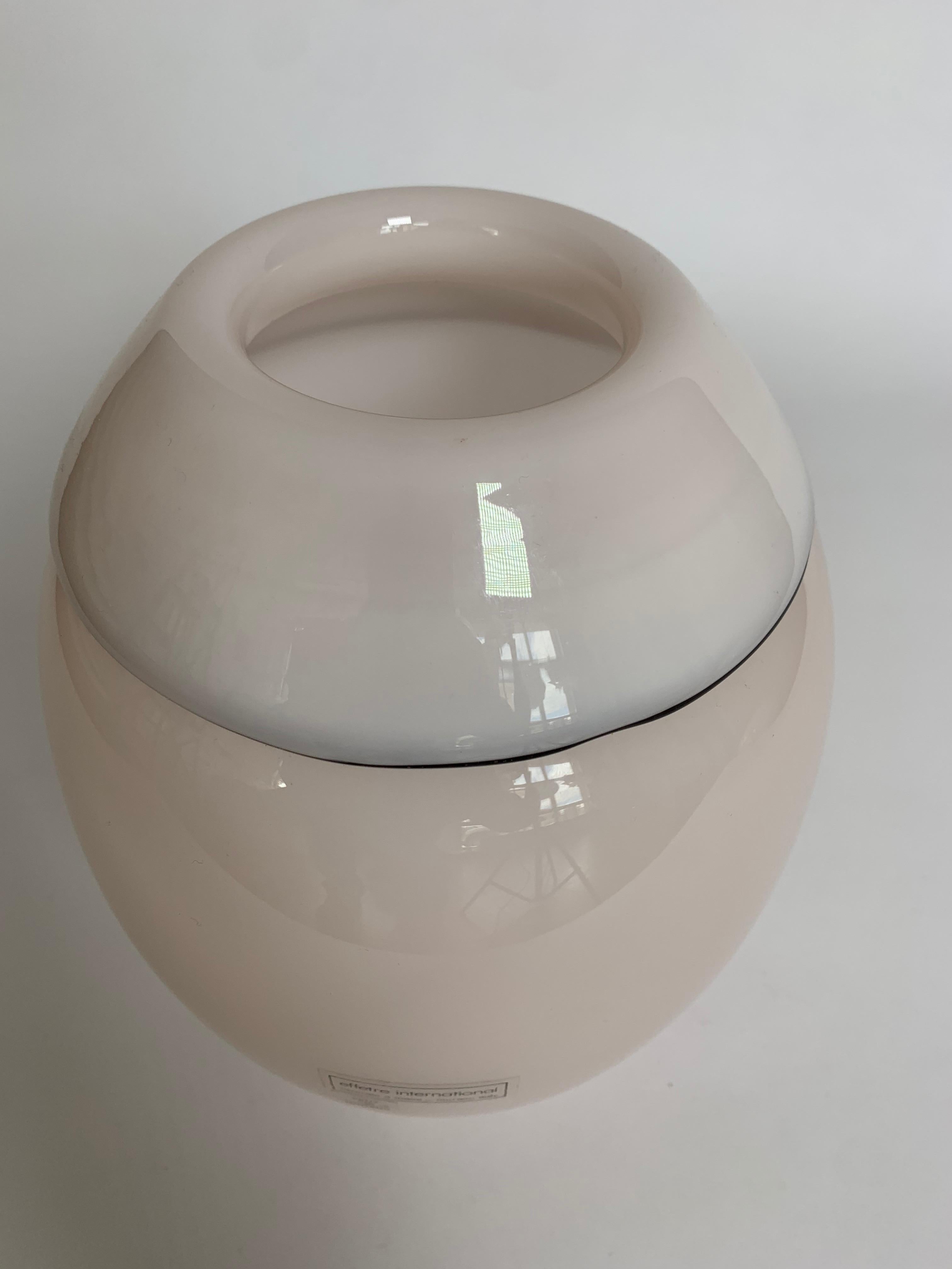 Modern Italian Murano Glass Vase Burana Model by Lino Tagliapietra F3 International