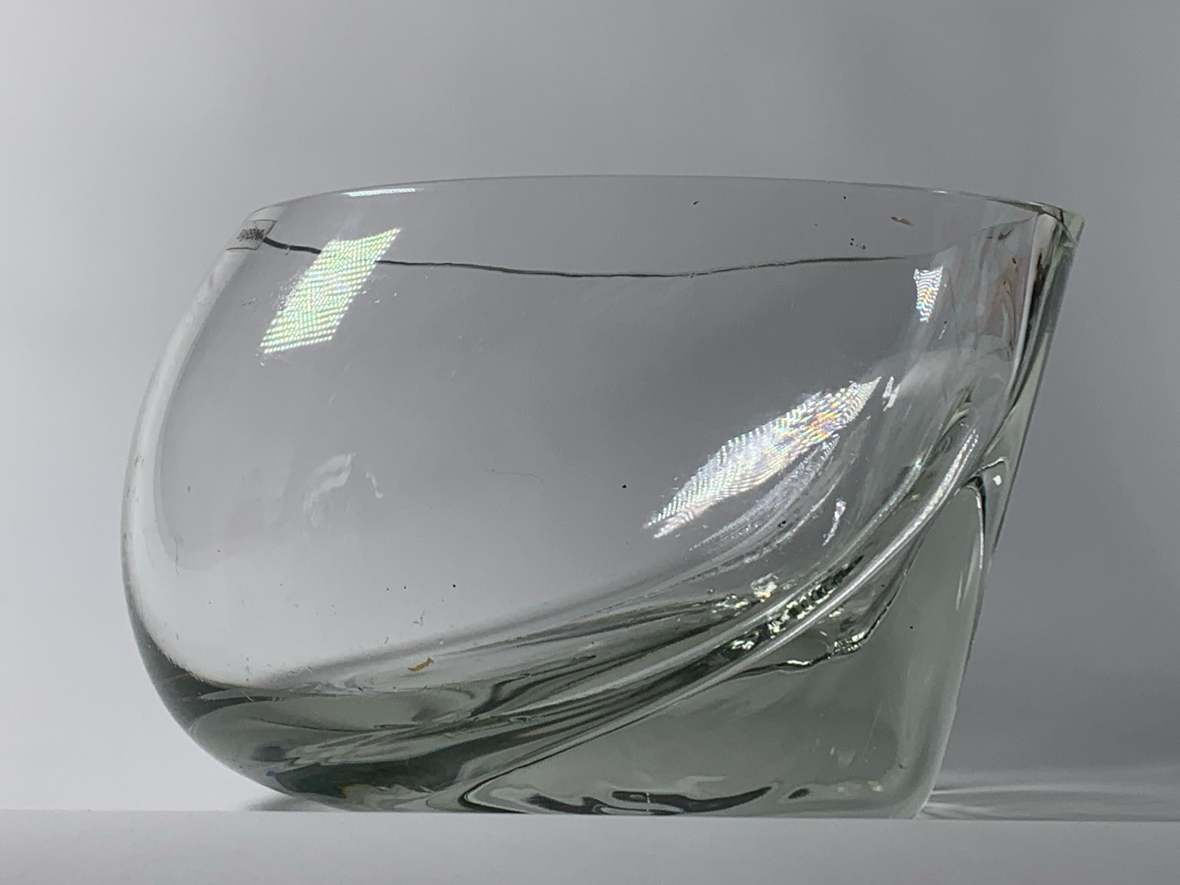 Moderno Vaso italiano in vetro di Murano di Alfredo Barbini in vendita