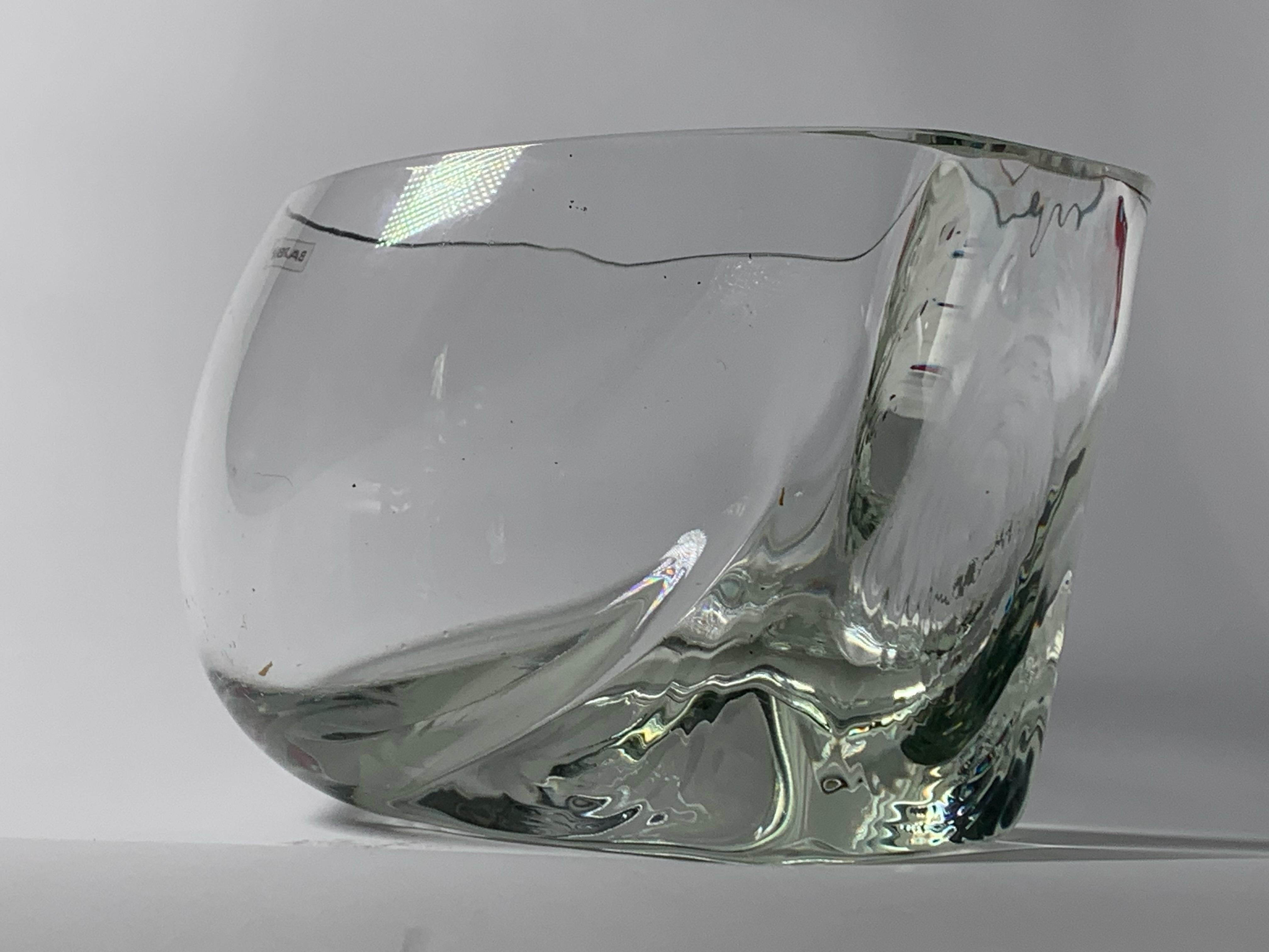 Late 20th Century Italian Murano Glass Vase by Alfredo Barbini For Sale