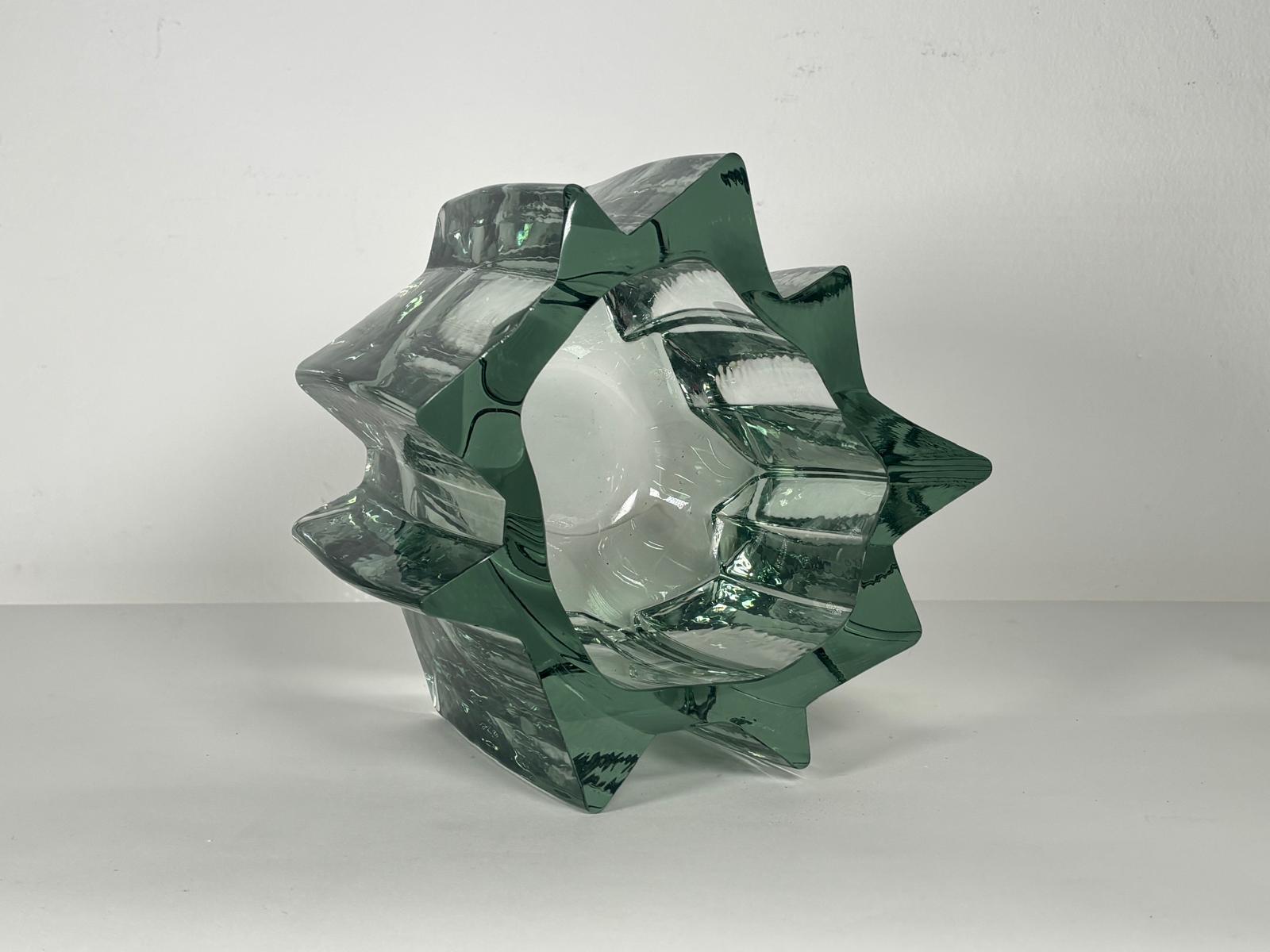 Italian Murano Glass Vase by Angelo Mangiarotti for Vistosi For Sale 2