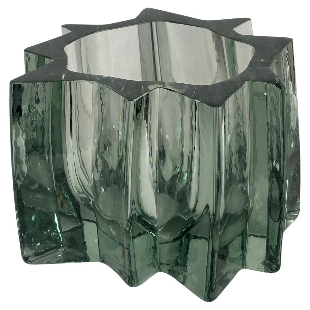 Italian Murano Glass Vase by Angelo Mangiarotti for Vistosi