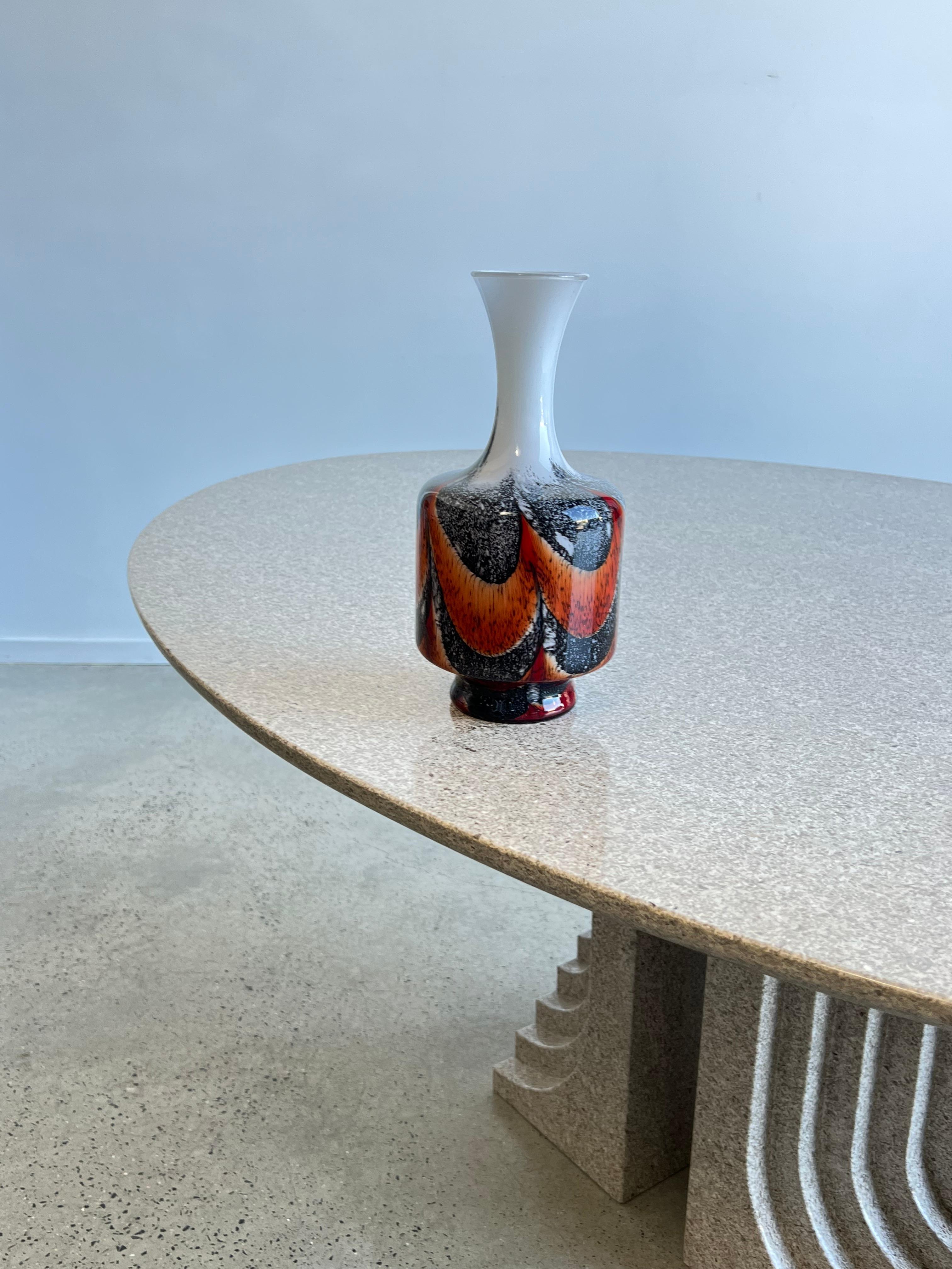 Vase italien en verre de Murano par Carlo Moretti en vente 1