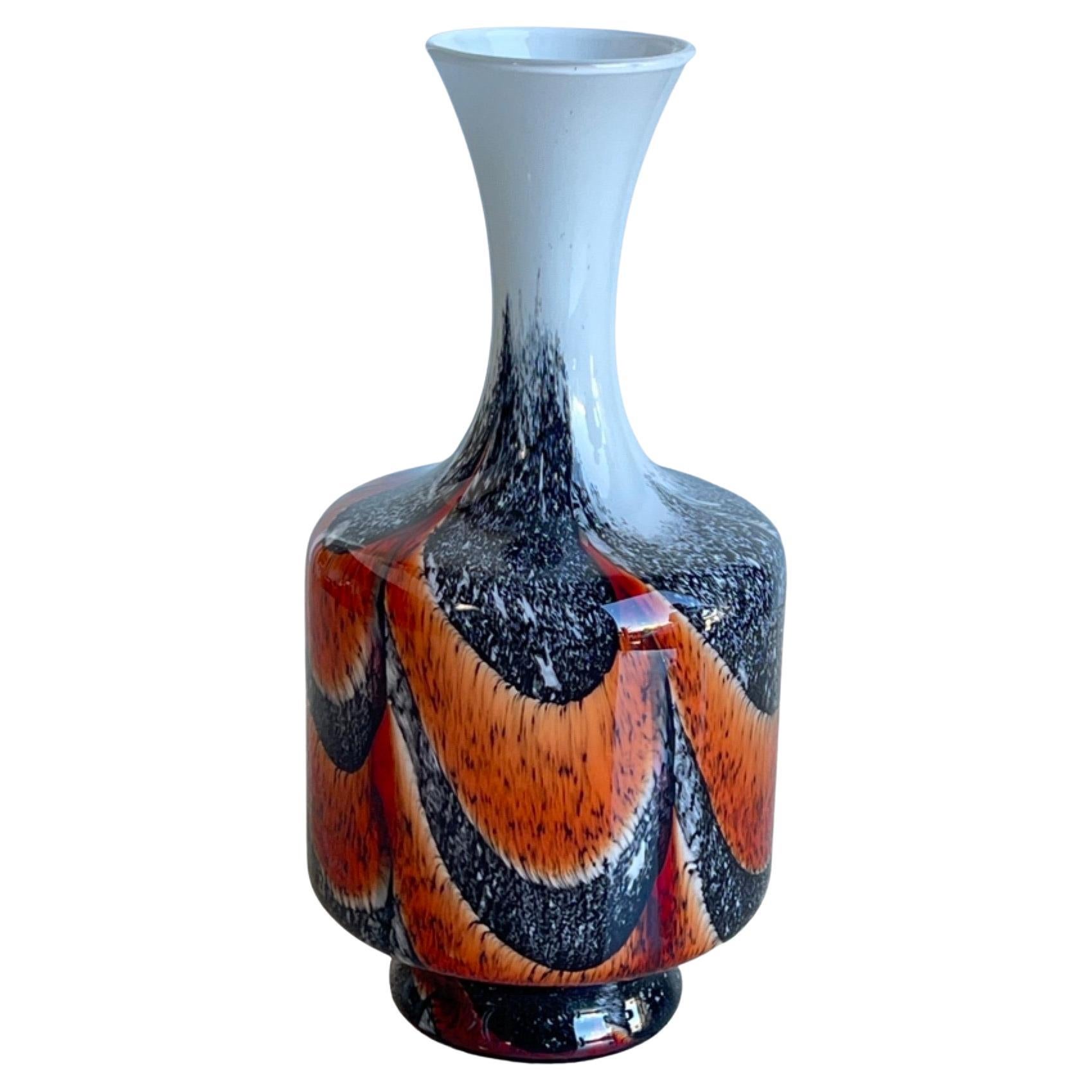 Italian Murano Glass Vase by Carlo Moretti