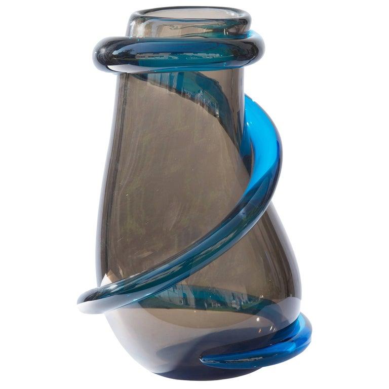 Moderne Vase italien en verre de Murano de Claire Falkenstein pour Salviati. en vente