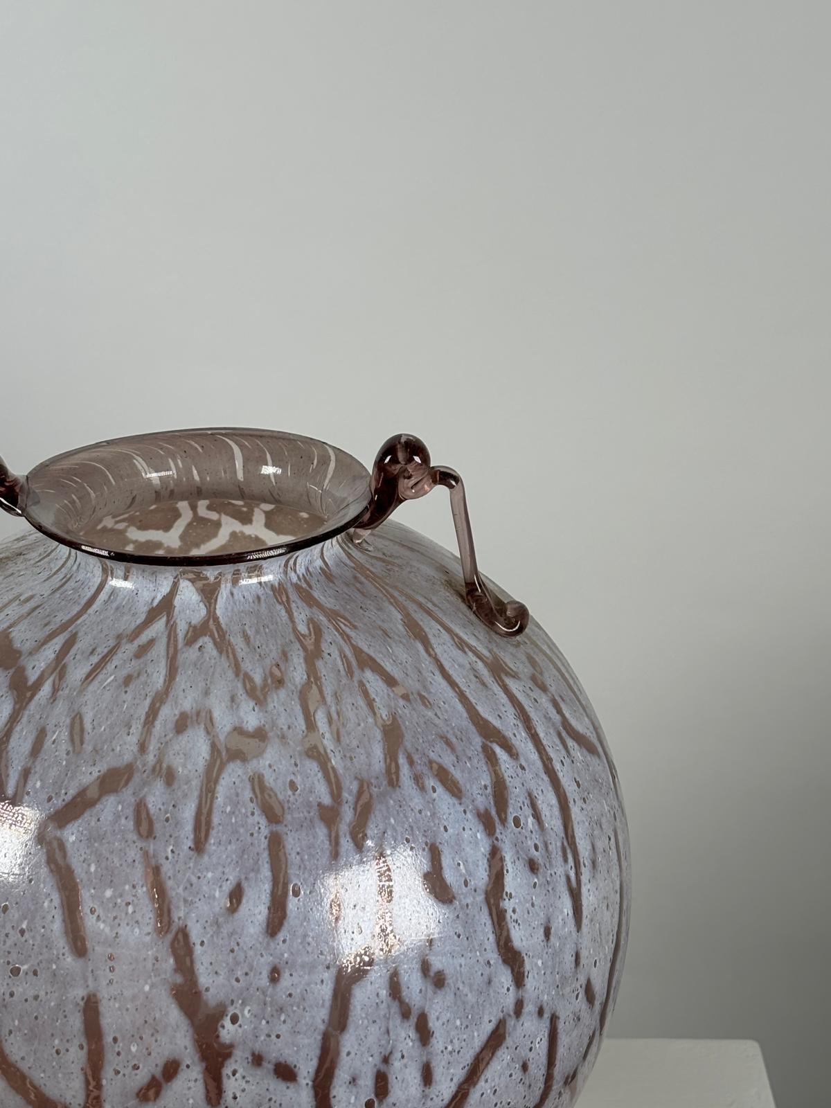 Moderno Vaso italiano in vetro di Murano di Fratelli Toso in vendita