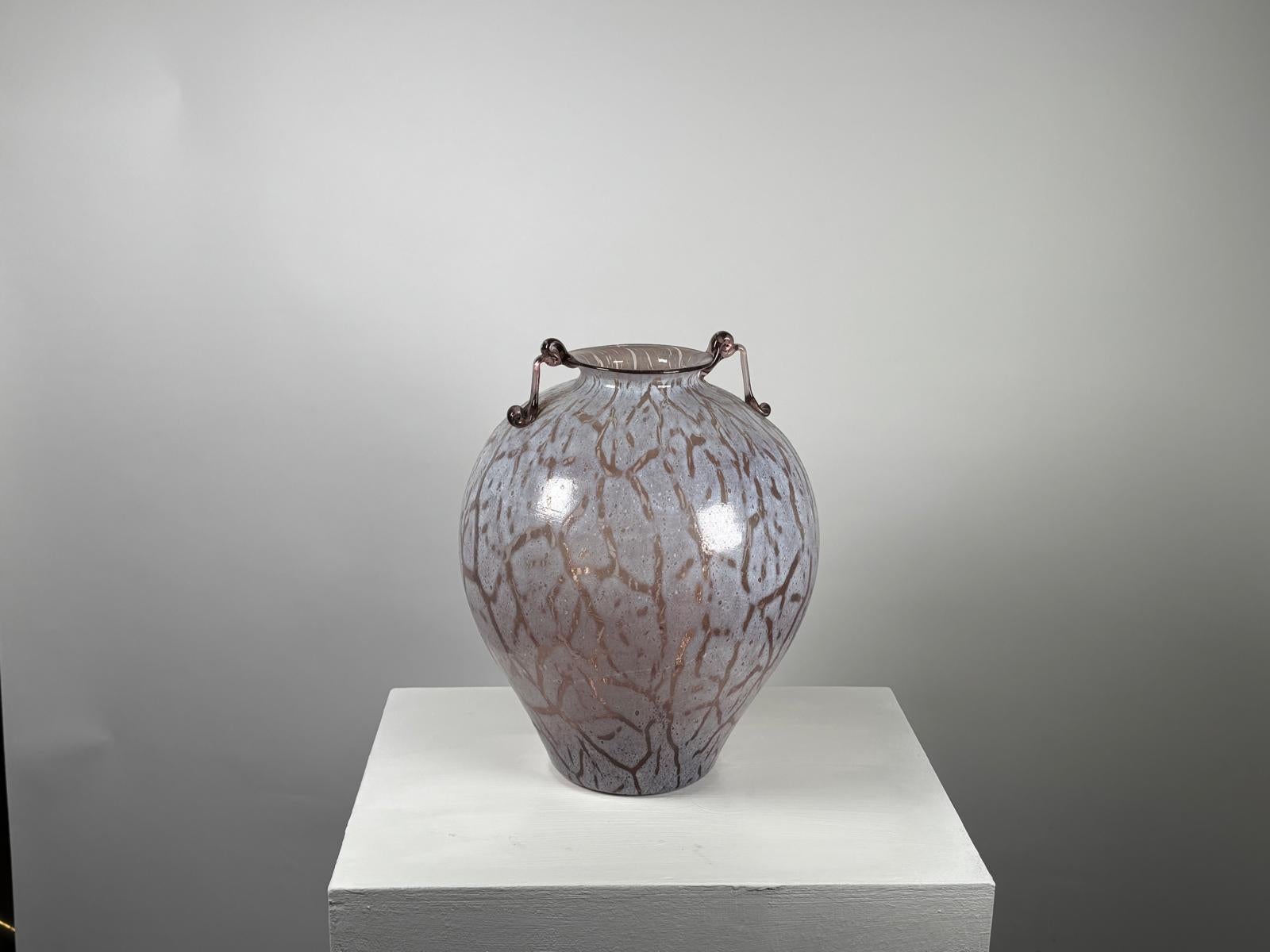 Vaso italiano in vetro di Murano di Fratelli Toso In condizioni ottime in vendita a Milan, Italy