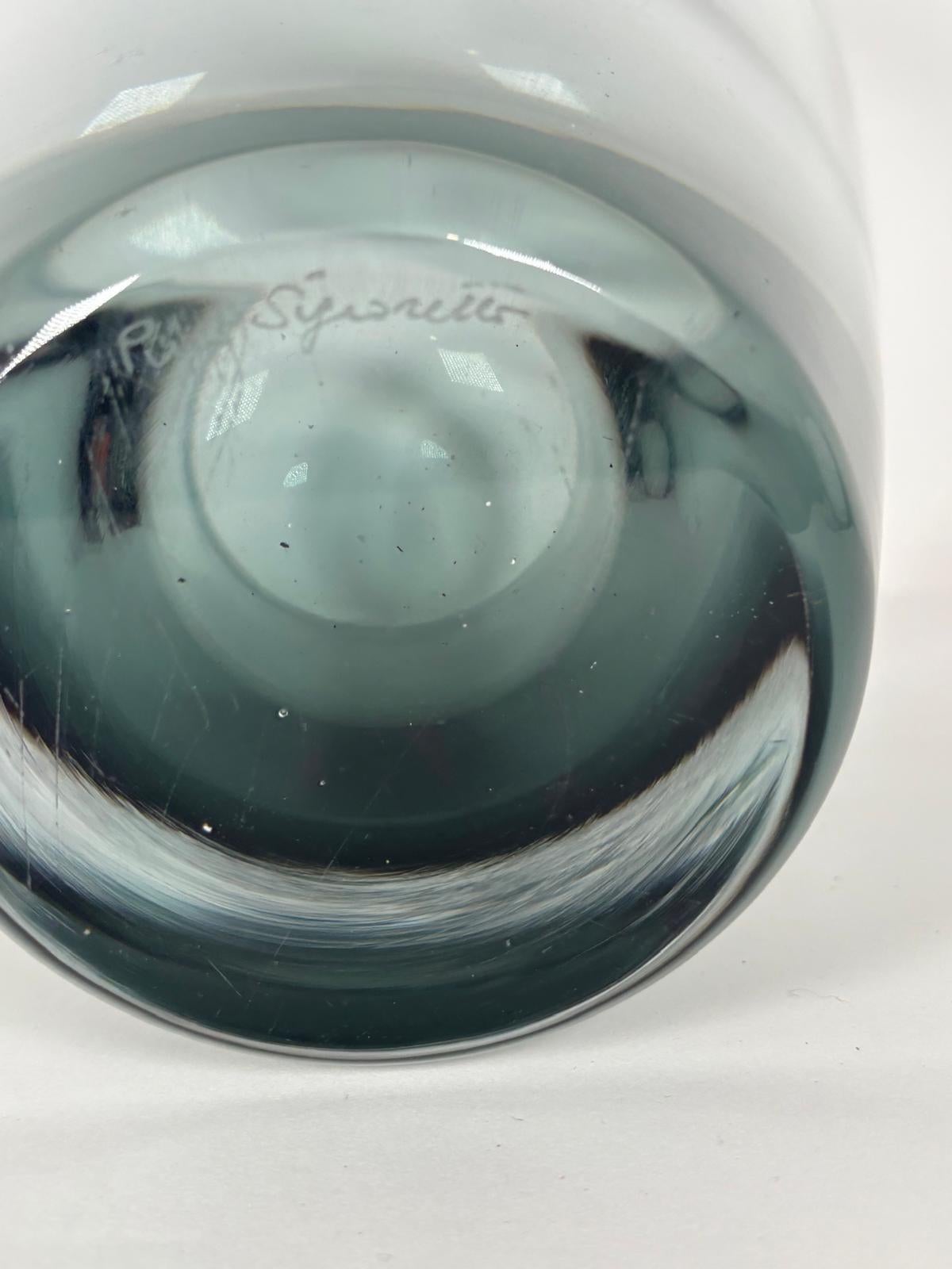 Vaso in vetro di Murano di Pino Signoretto in vendita 5