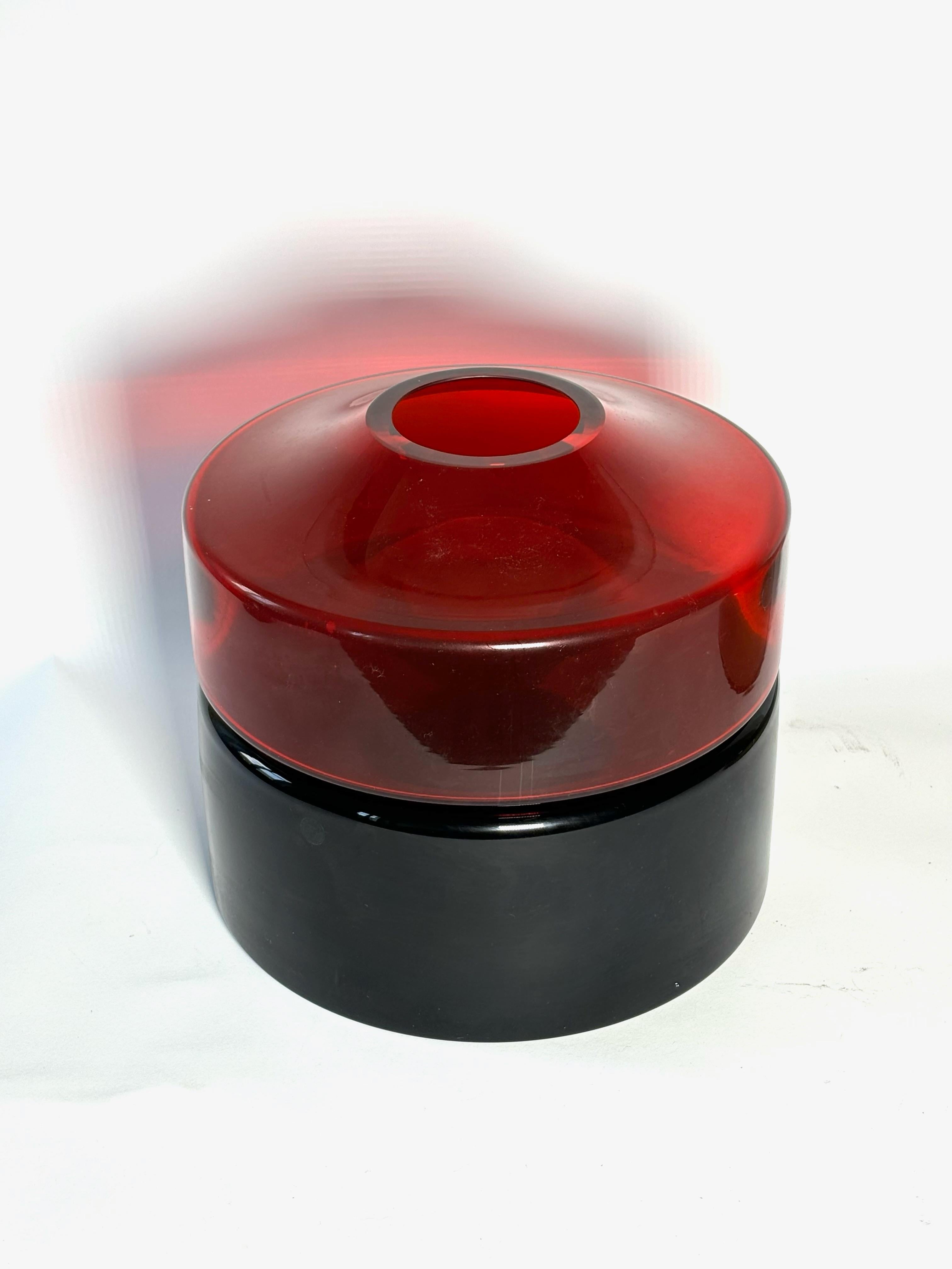 Moderno Vaso italiano in vetro di Murano Modello Colonna di Tom Dixon per Salviati in vendita