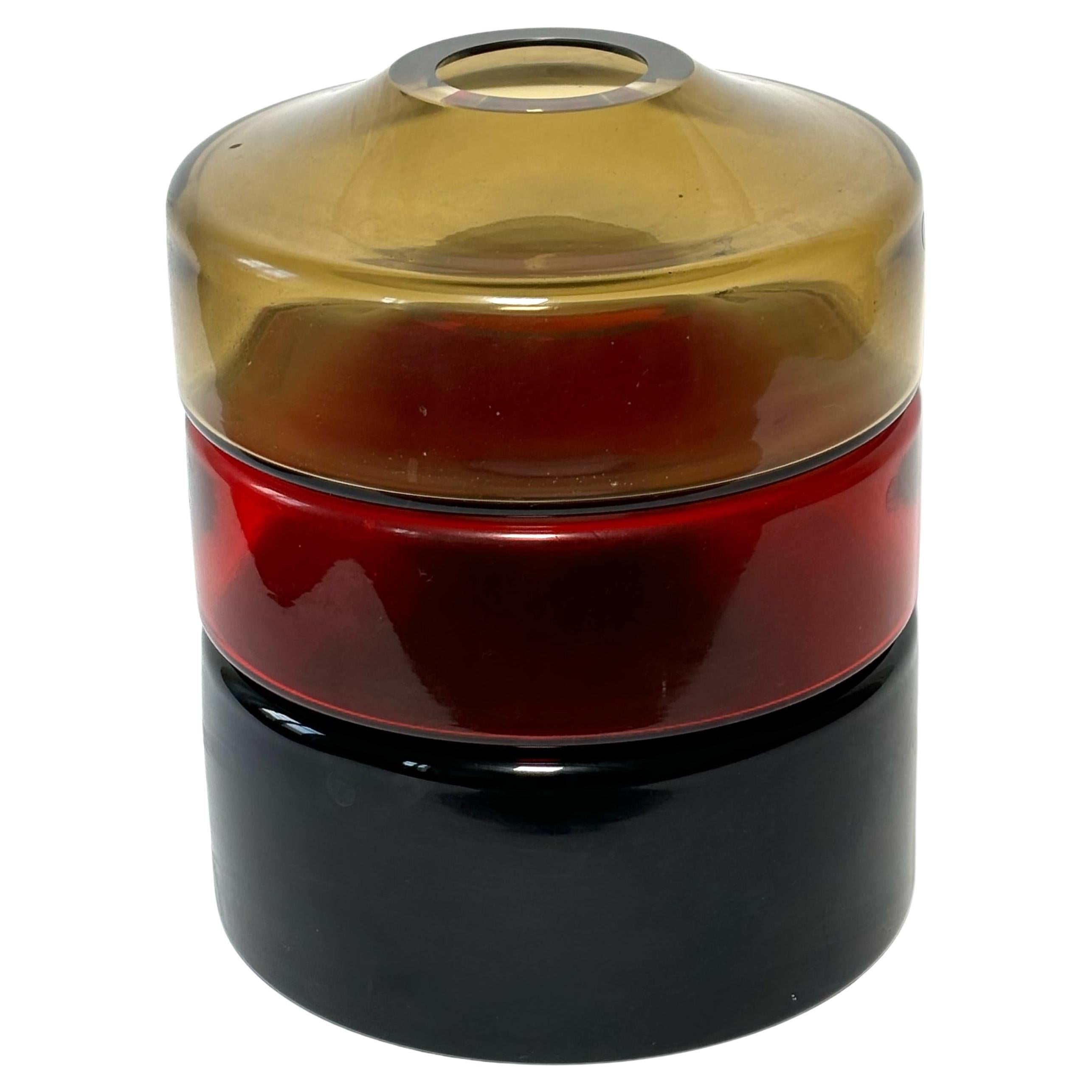 Vaso italiano in vetro di Murano Modello Colonna di Tom Dixon per Salviati