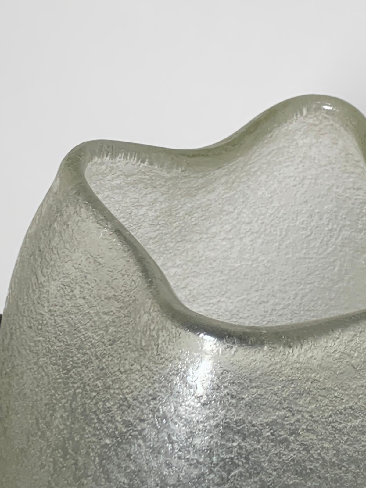 Italian Murano Glass Vase Corrosi Series by Flavio Poli for Seguso Vetri d'Arte For Sale 1