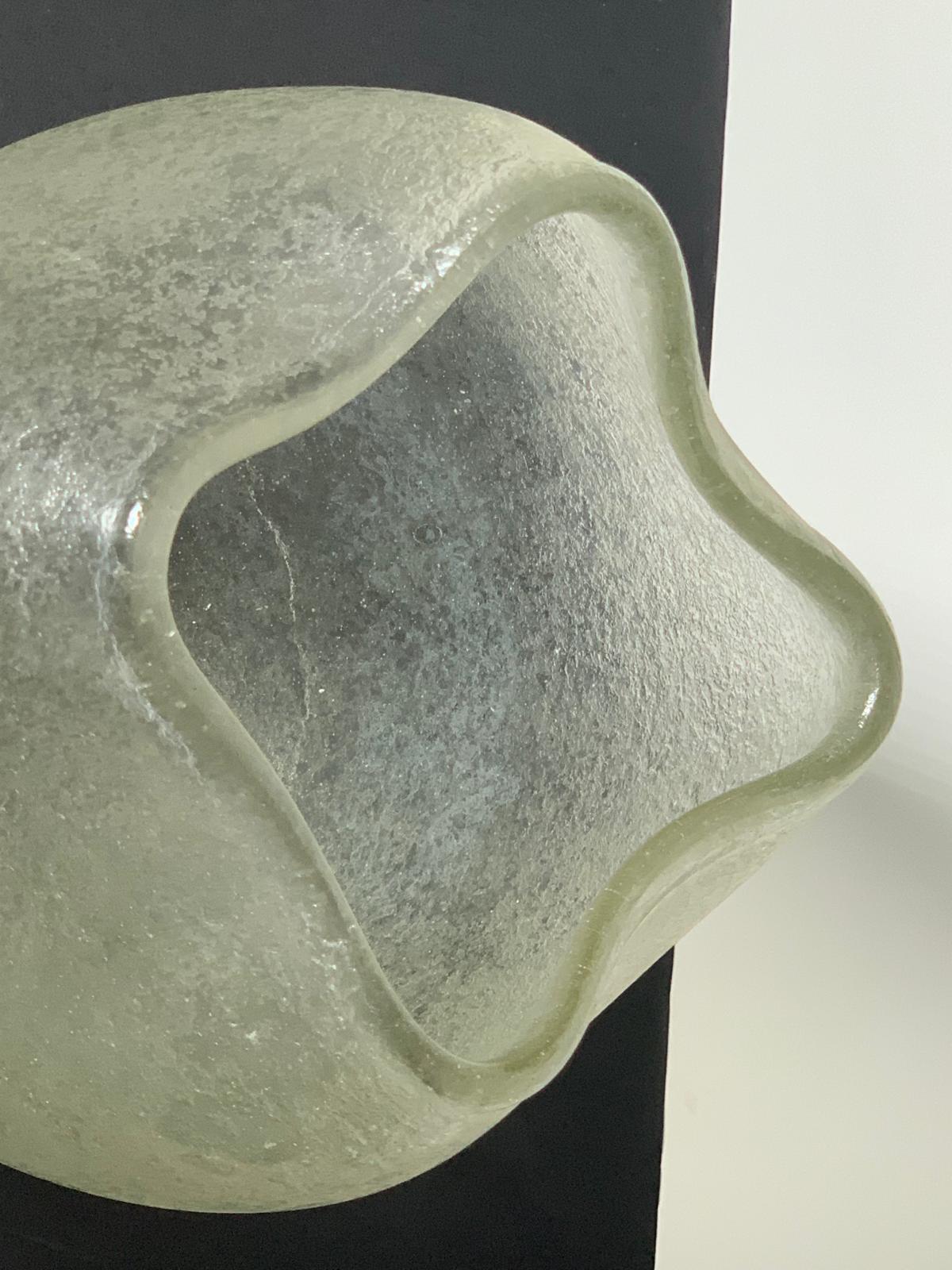 Italian Murano Glass Vase Corrosi Series by Flavio Poli for Seguso Vetri d'Arte For Sale 3