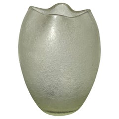 Vintage Italian Murano Glass Vase Corrosi Series by Flavio Poli for Seguso Vetri d'Arte