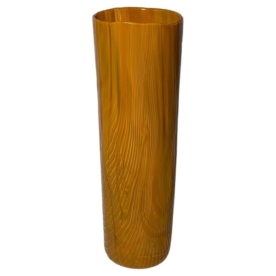 Vaso italiano in vetro di Murano Modello Corteccia di Venini