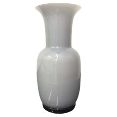 Venini Italian Murano Glass Vase Design Opalini Limited Edition Extra Large Size