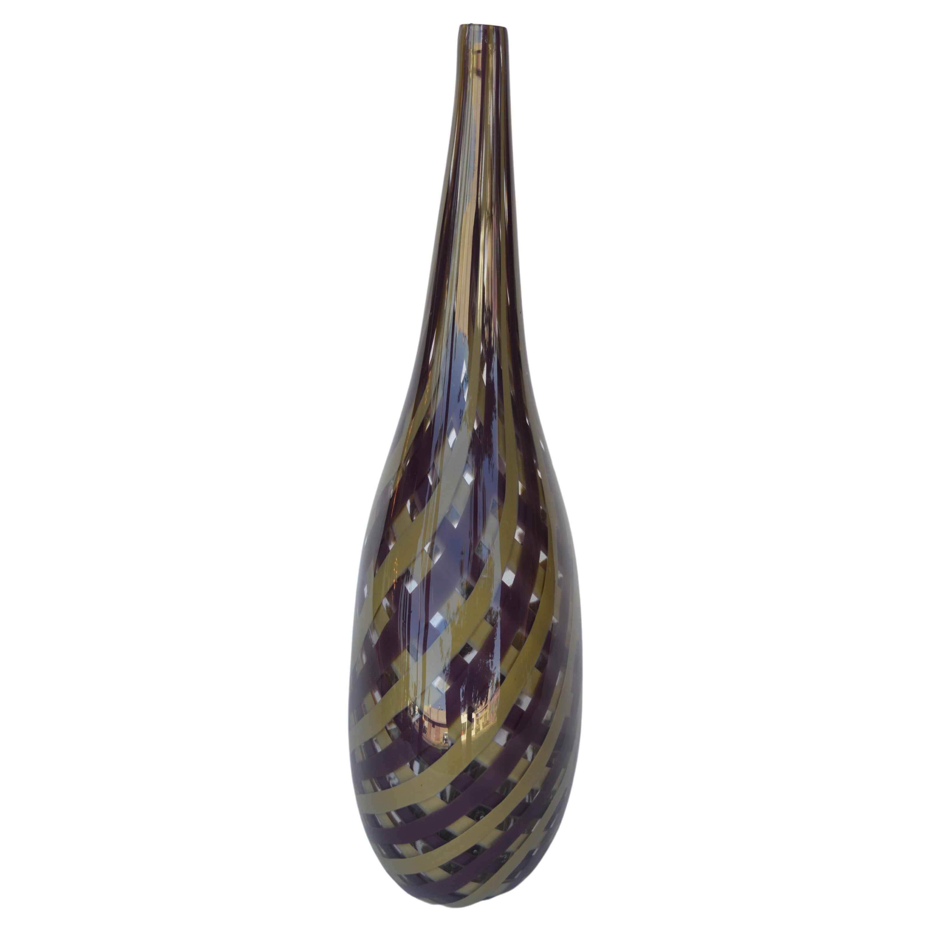 Italienische Vase aus Muranoglas (Moderne) im Angebot