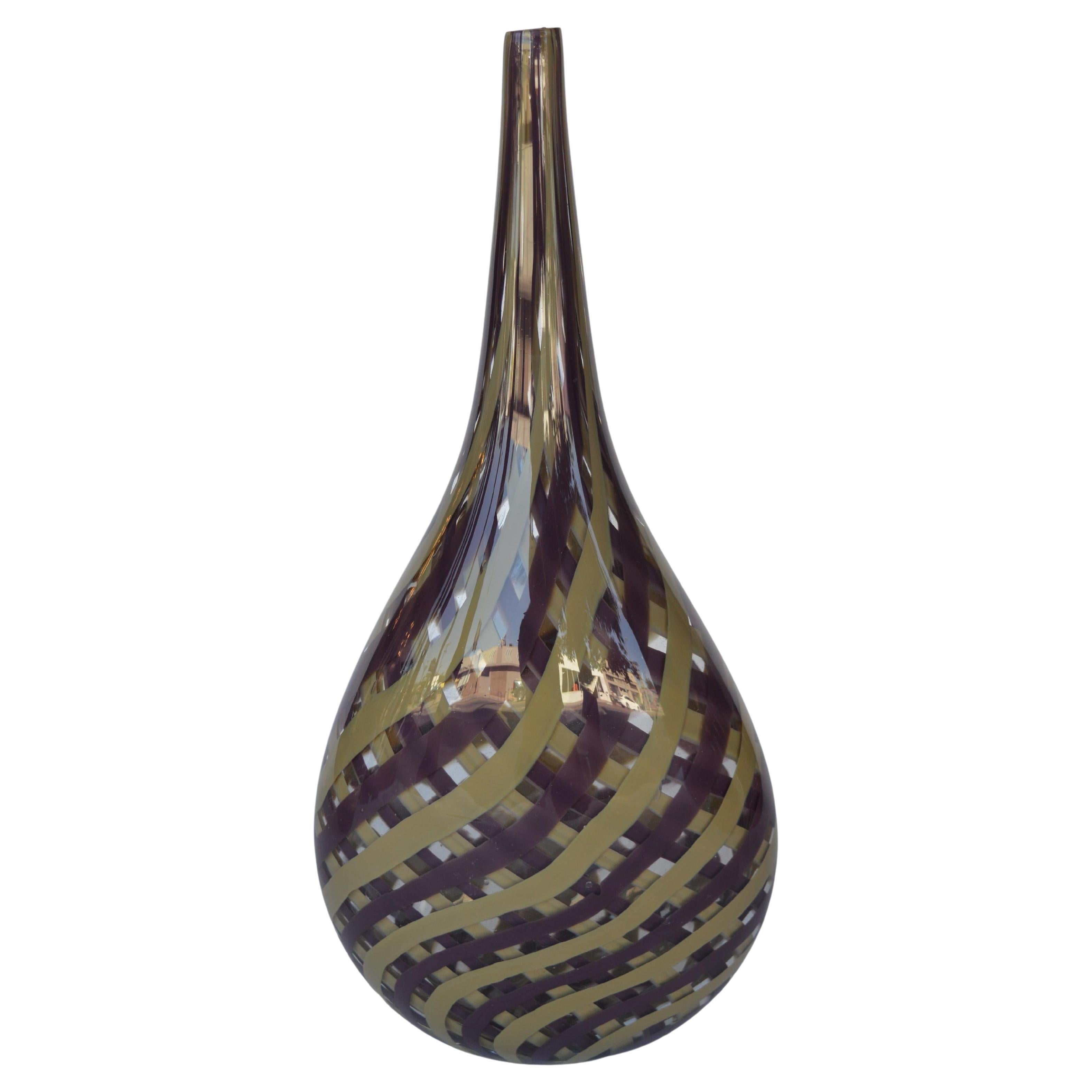 Italienische Vase aus Muranoglas im Angebot