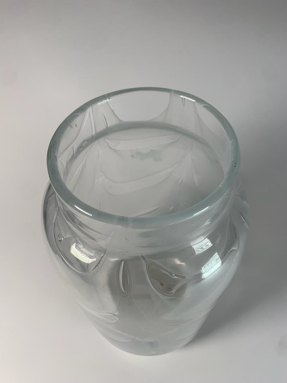 Murano glass vase Graffito model by Ercole Barovier for Barovier&Toso in 1970. Signed.

Biography
Ercole Barovier was born in 1889 in a well-known family of glassmakers.
At the age of 26, he becomes the artistic director of his father’s factory,