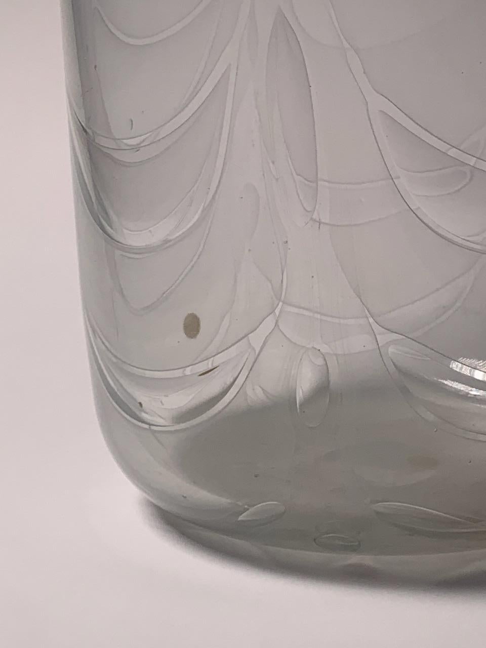 Italian Murano Glass Vase Graffito Model by Ercole Barovier for Barovier&Toso 1