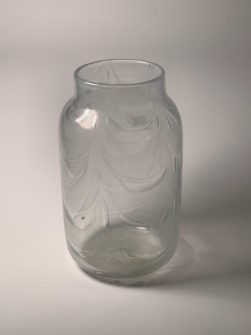Italian Murano Glass Vase Graffito Model by Ercole Barovier for Barovier&Toso 3