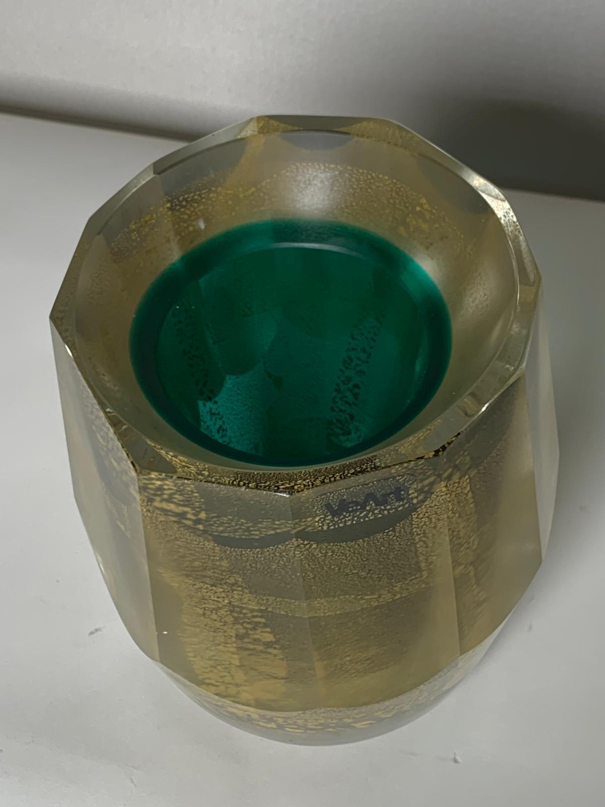 From the I Molati series in thick blown and ground glass with aventurine designed by Afra and Tobia Scarpa.
Limited edition of 99 copies. Signature and numbering engraved under the base. VeArt production. Numbered 15 of 99.

Biography
Protagonists