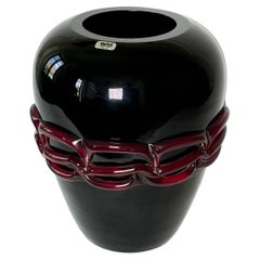 Italian Murano Glass Vase Intreccio Model by Toni Zuccheri for VeArt