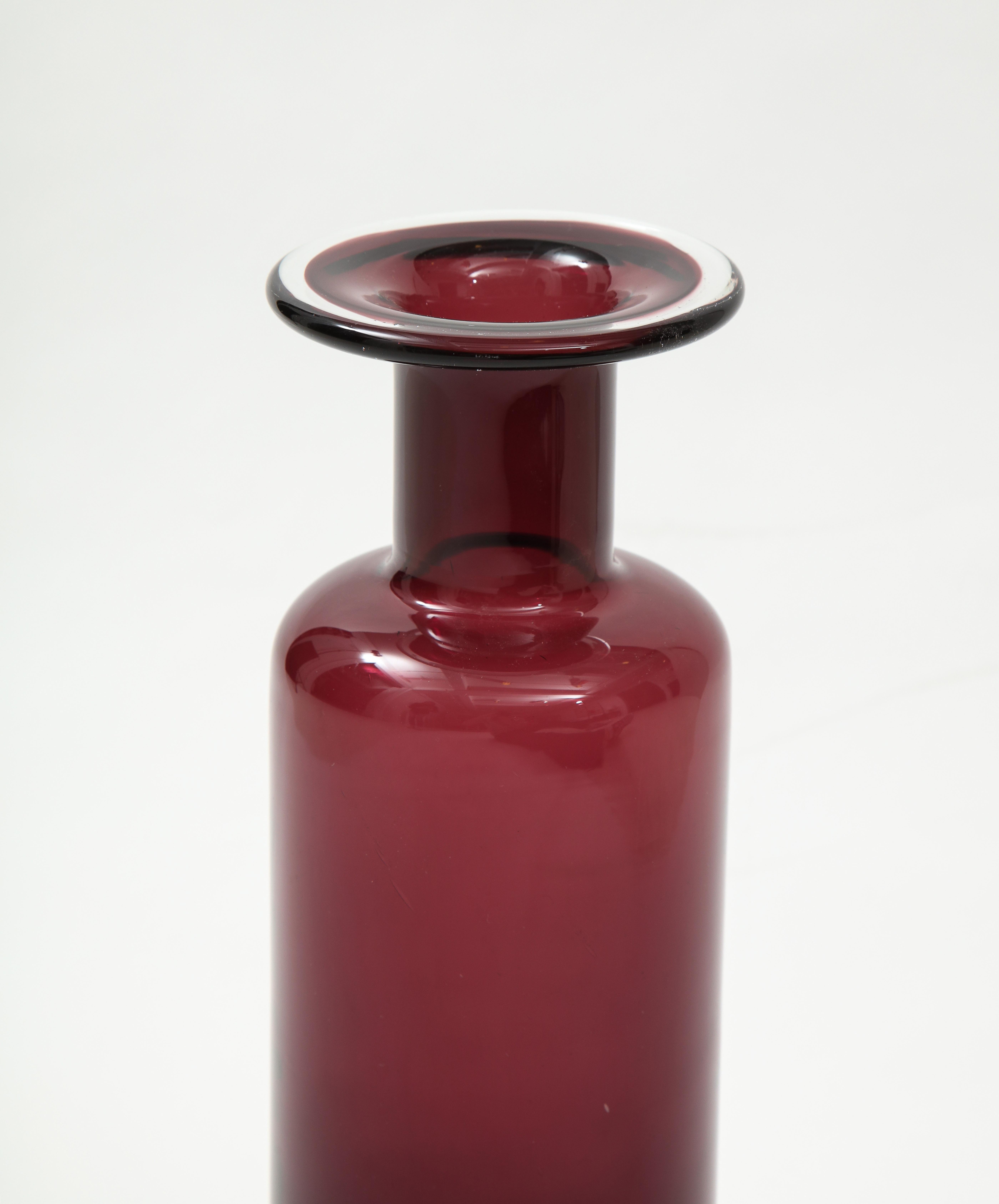 Mid-Century Modern Murano Style Glass Vase, c. 2000