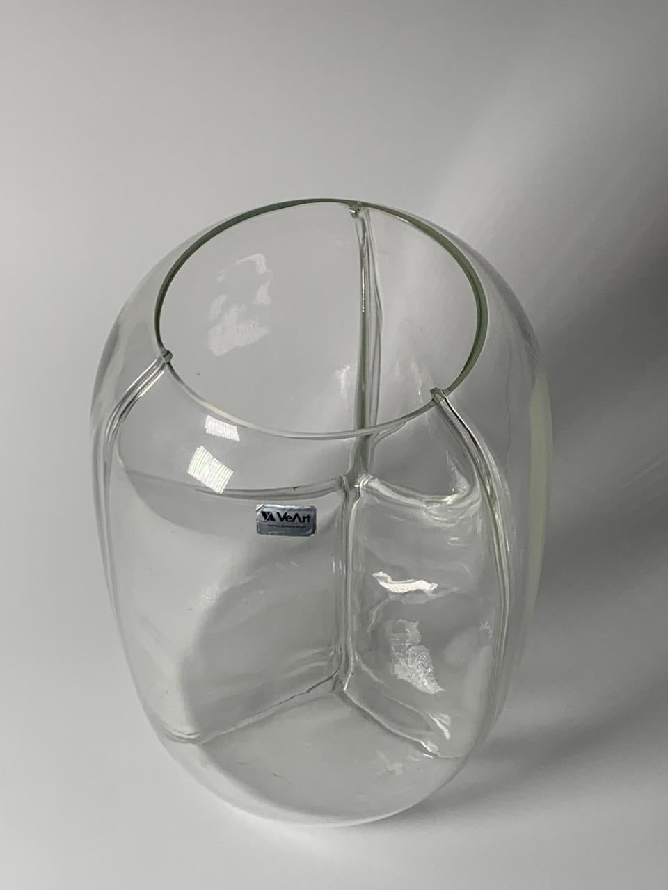 Vase italien en verre de Murano Modèle à membrane par Toni Zuccheri pour VeArt Excellent état - En vente à Milan, Italy