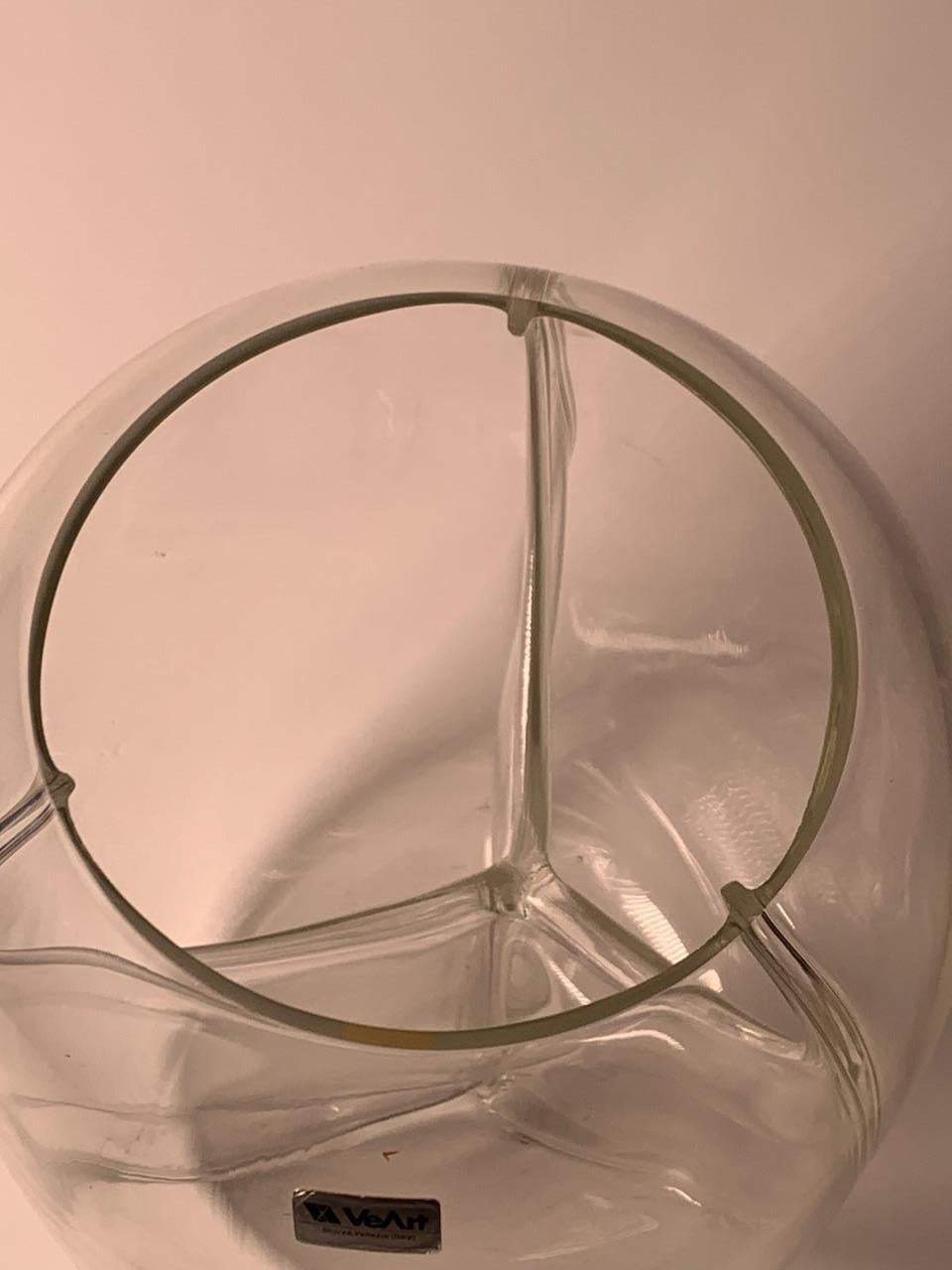 Vase italien en verre de Murano Modèle à membrane par Toni Zuccheri pour VeArt en vente 1
