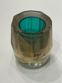 Italian Murano Glass Vase Molato Model by Afra e Tobia Scarpa for Veart