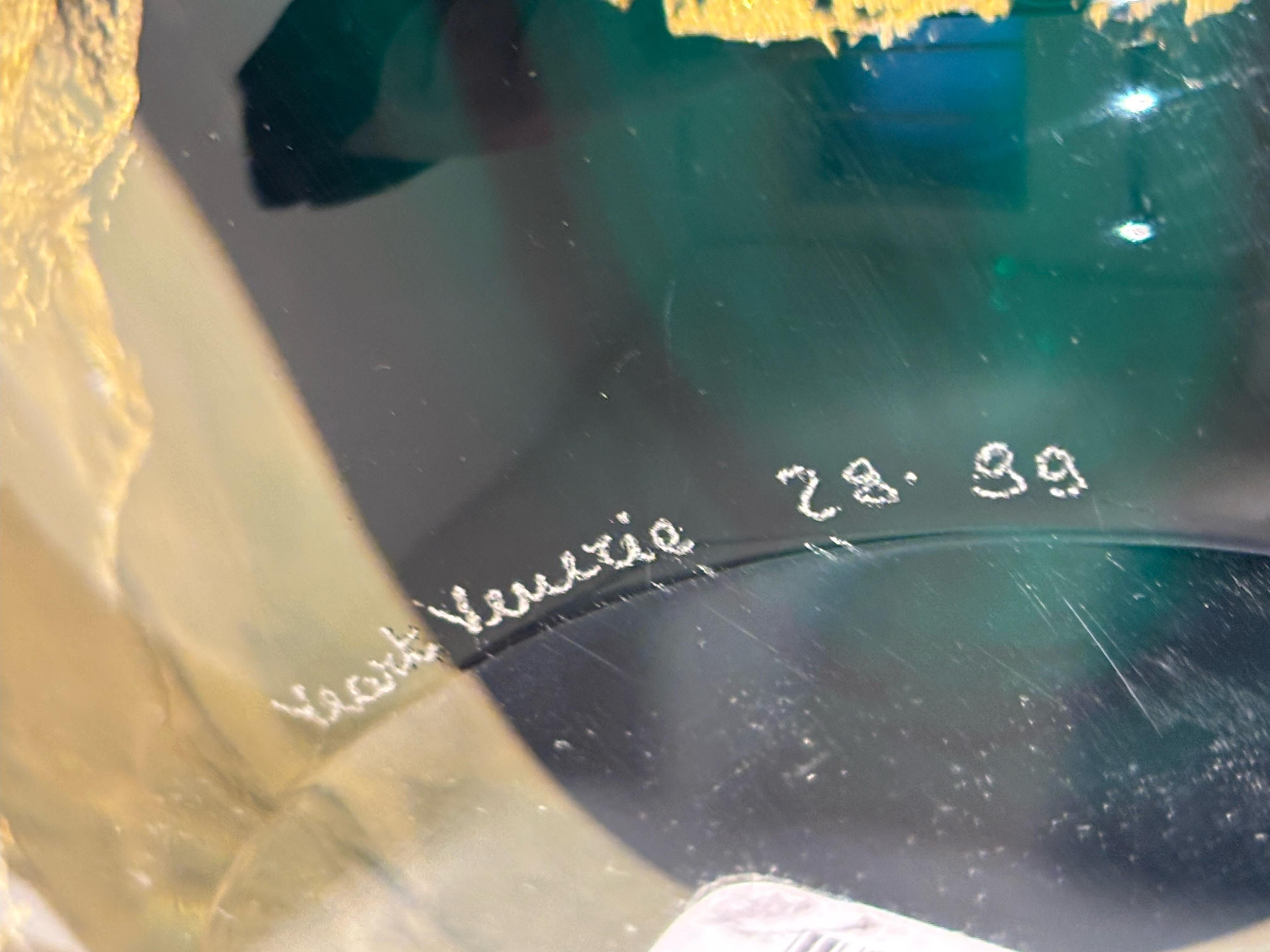 Fine XX secolo Vaso italiano in vetro di Murano Modello Molato di Afra & Tobia Scarpa per VeArt in vendita