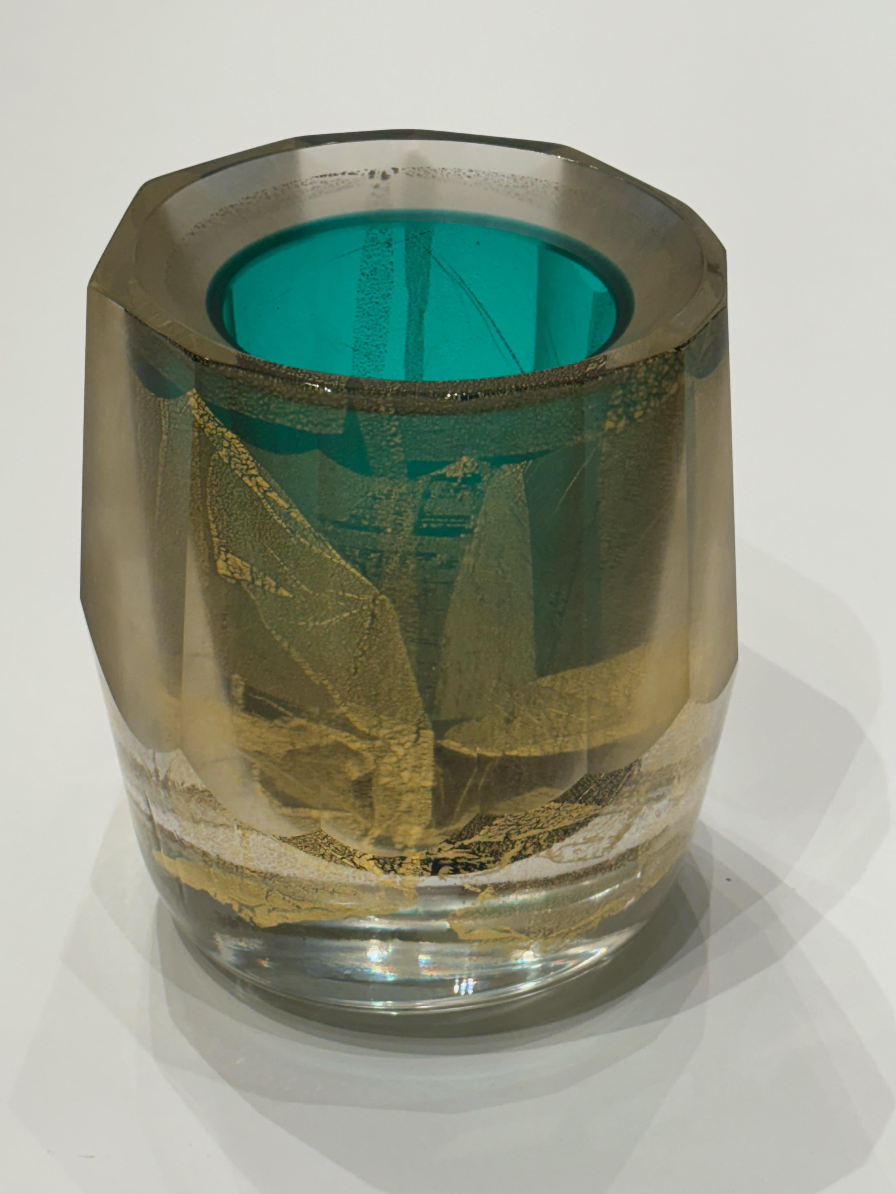 Vetro di Murano Vaso italiano in vetro di Murano Modello Molato di Afra & Tobia Scarpa per VeArt in vendita