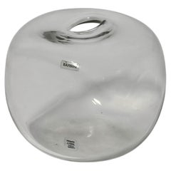 Italian Murano Glass Vase by Flavio Barbini, Cubic Series, 1972, 18cm