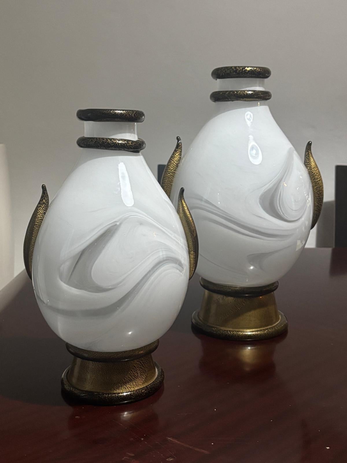 Vetro di Murano Vaso italiano in vetro di Murano Modello Primavera di Barovier&Toso in vendita