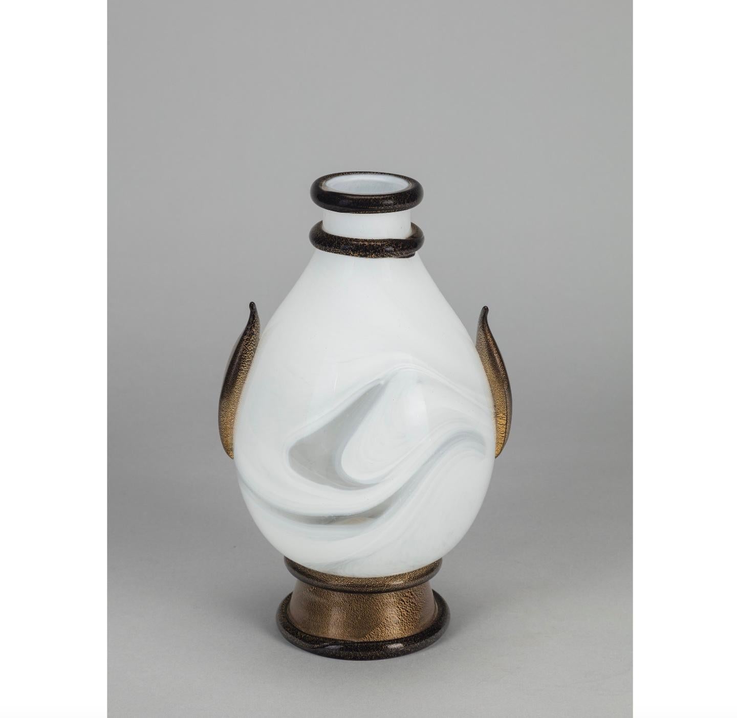 Vaso italiano in vetro di Murano Modello Primavera di Barovier&Toso in vendita 1