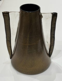 Jarrón italiano de cristal de Murano Modelo Profeta de Renato Toso y Noti Massari