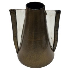 Vaso italiano in vetro di Murano Modello Profeta di Renato Toso e Noti Massari