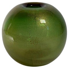 Vaso italiano in vetro di Murano Modello Sommersi Oro di Laura de Santillana per Venini