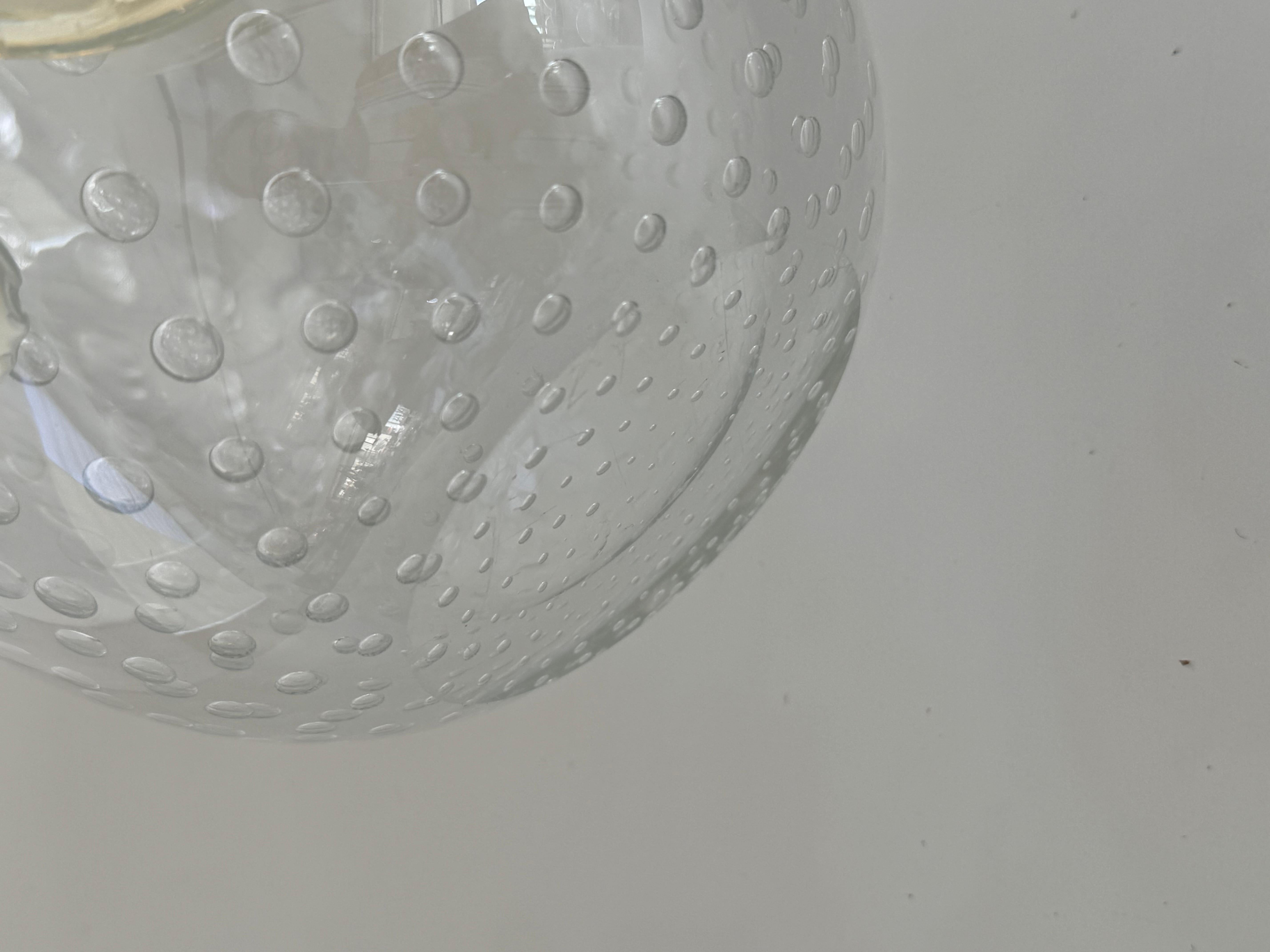 Vaso in vetro di Murano con bolle d'aria e ghirlanda di vetro in vendita 2