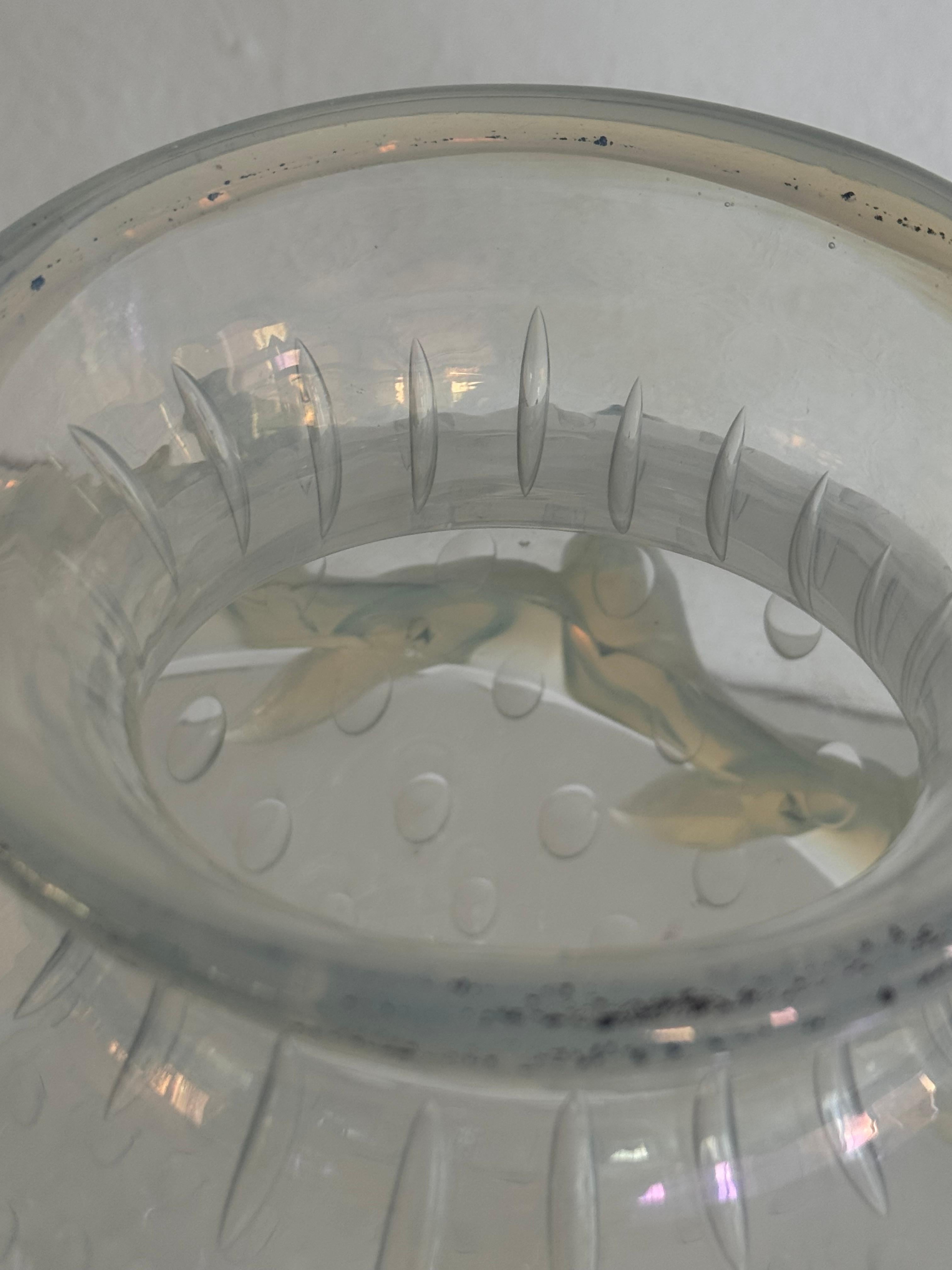 Vaso in vetro di Murano con bolle d'aria e ghirlanda di vetro in vendita 9