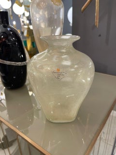 Italian Murano Glass Vase with Gold Inclusion by Barovier & Toso, circa 1950