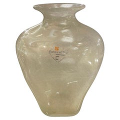Italian Murano Glass Vase with Gold Inclusion by Barovier & Toso, circa 1950