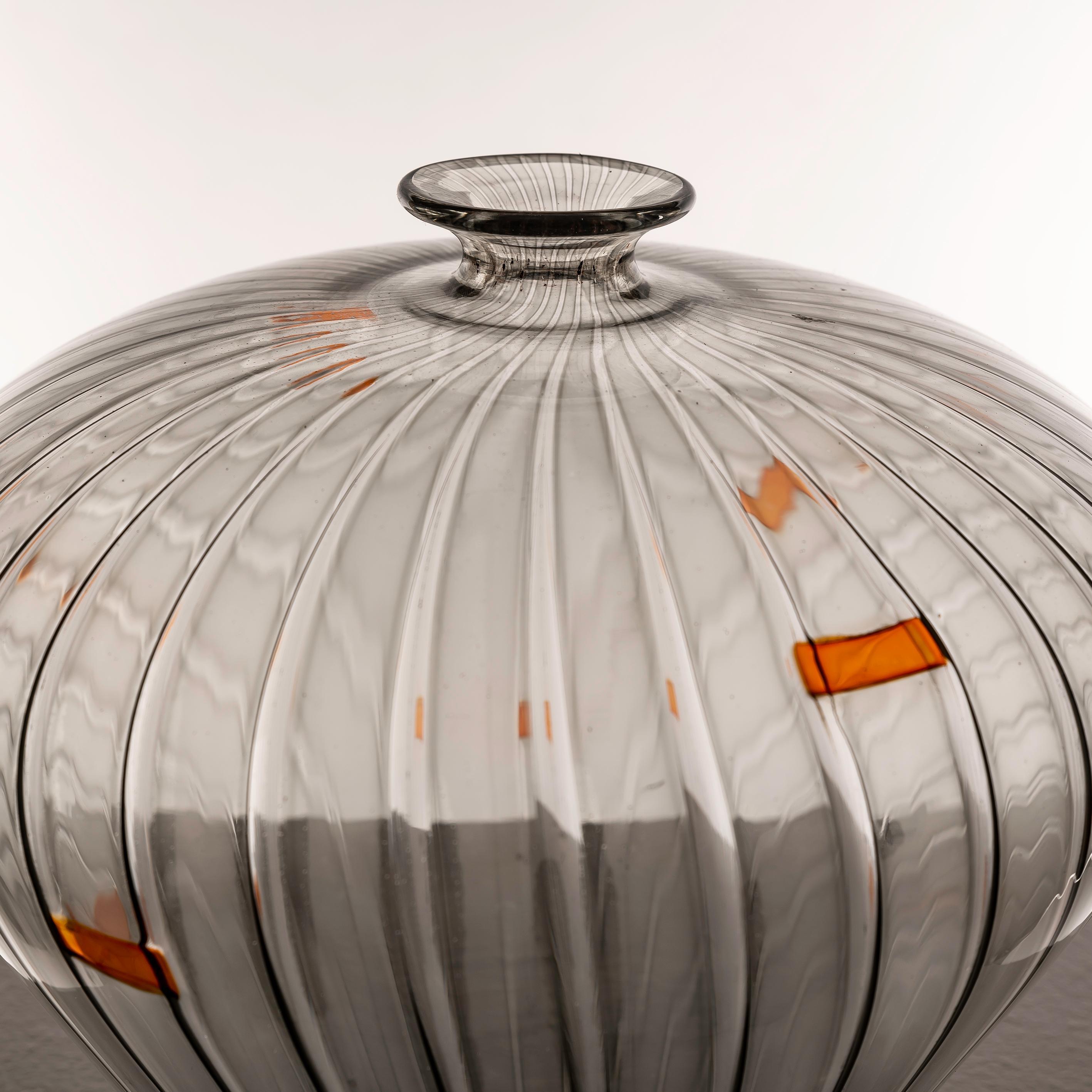 Italian Murano Glass Vessel by Orlando Zennaro, 1970s In Good Condition For Sale In BARCELONA, ES
