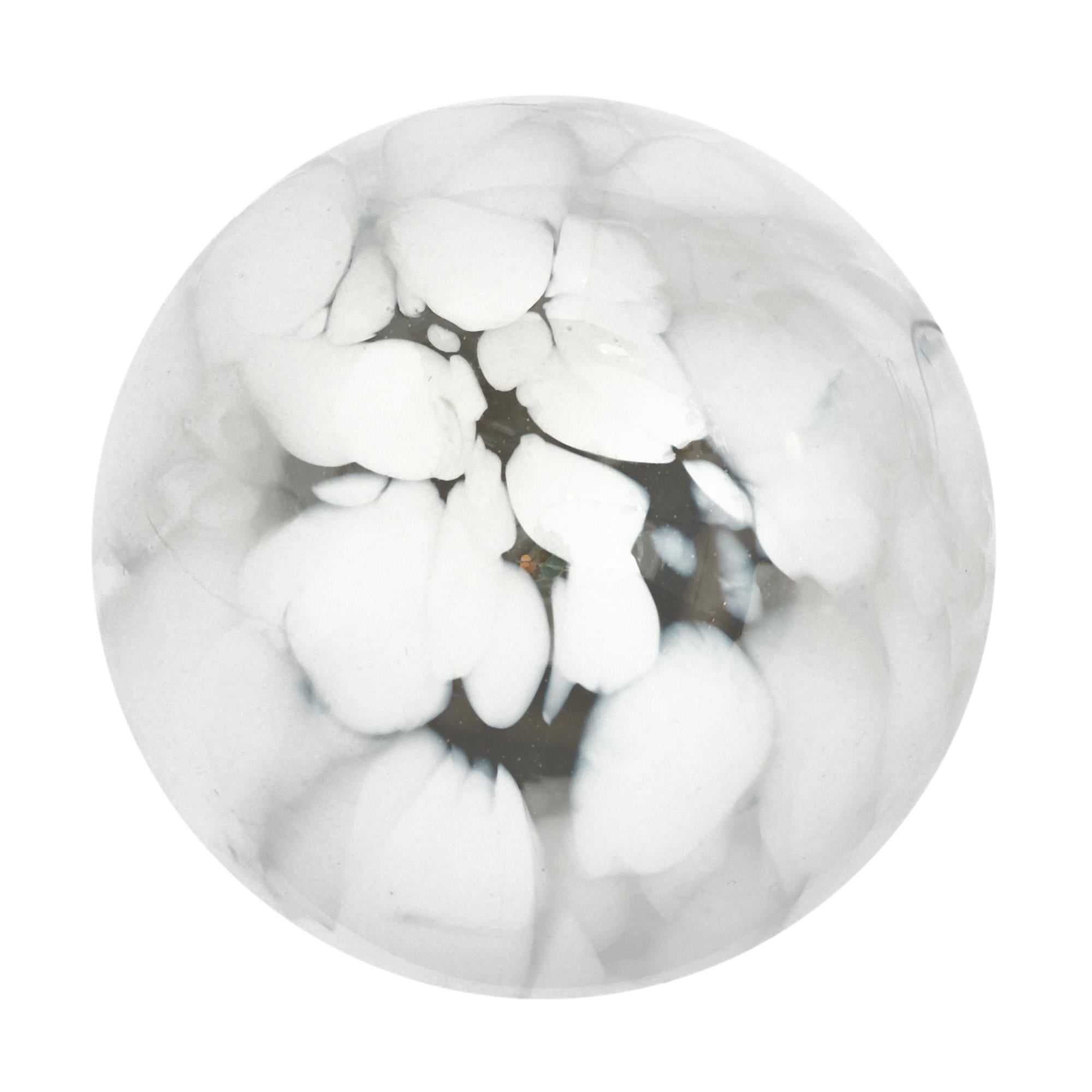 Lampe globe vintage italienne en verre de Murano par Mazzega en vente 3