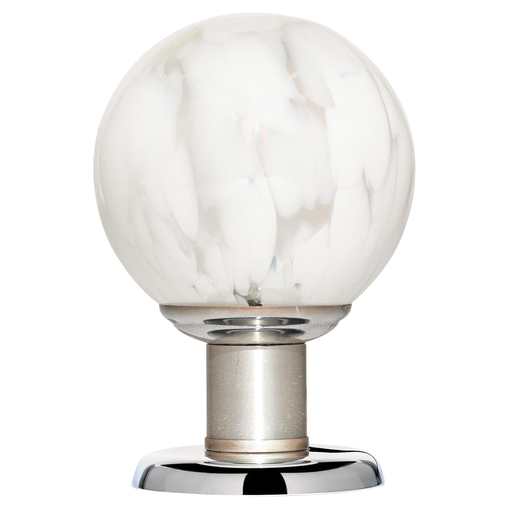 Italian Murano Glass Vintage Globe Lamp by Mazzega