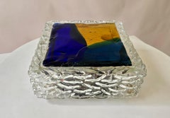 Applique ou plafonnier italien en verre de Murano, style Space Age Brutalist, années 1970