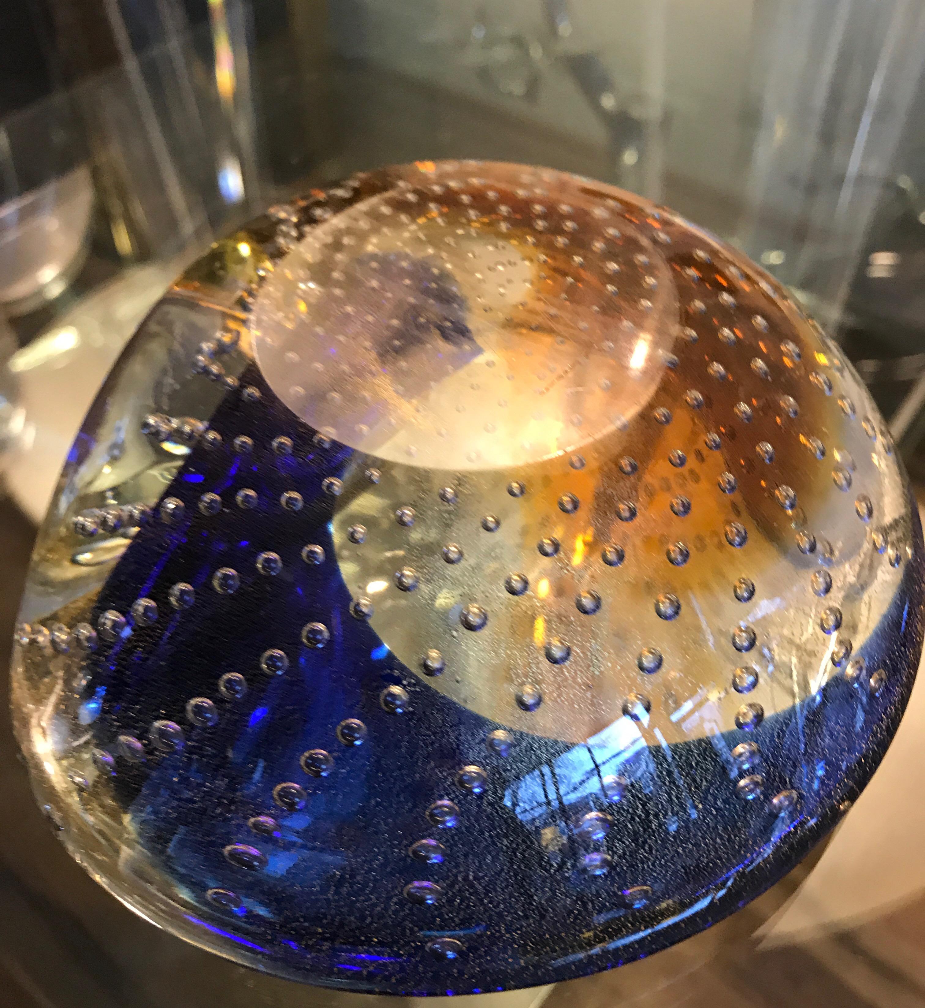 Italian Murano Hand Blown Glass Midcentury Bowl or Ashtray 8