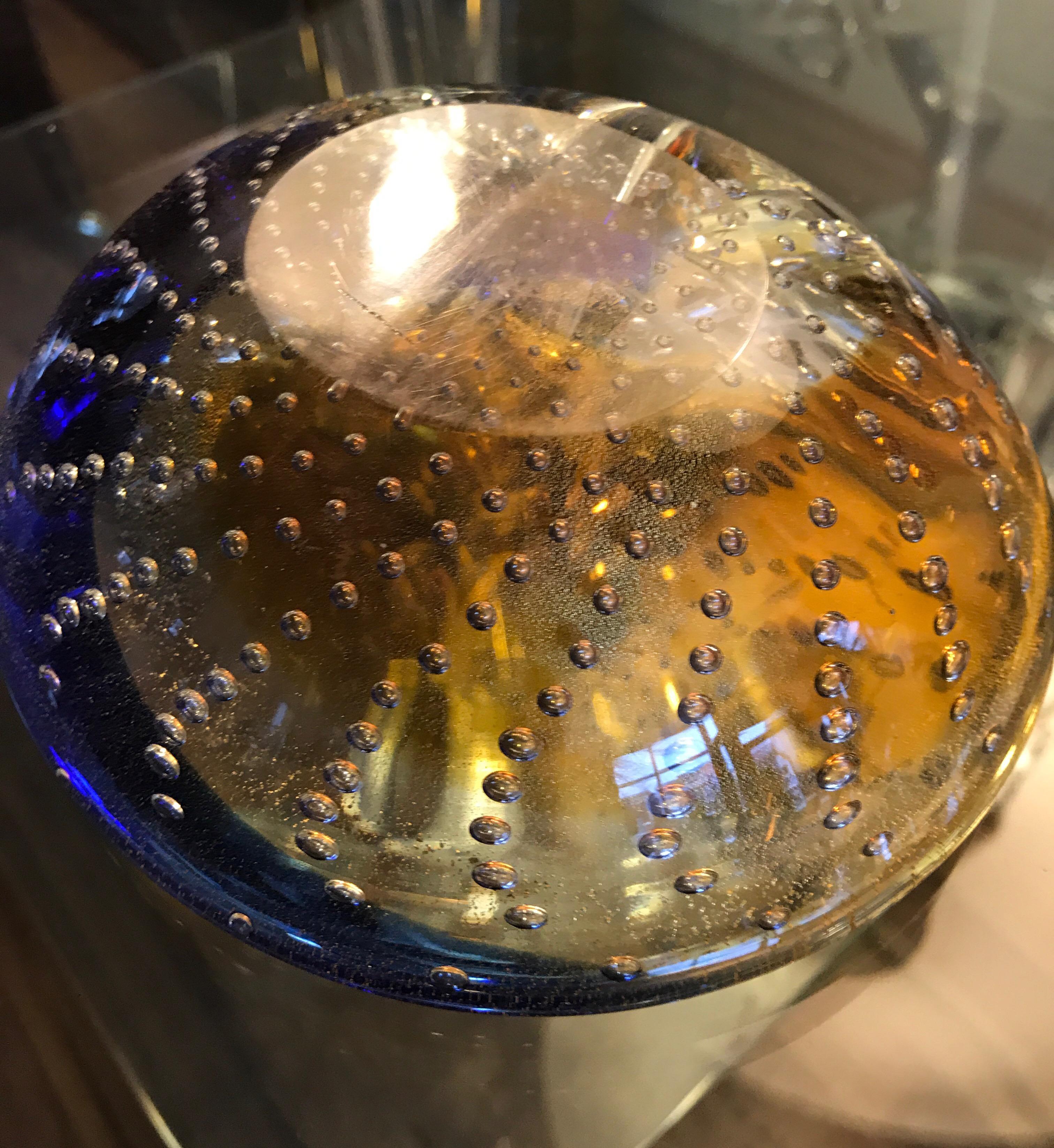 Italian Murano Hand Blown Glass Midcentury Bowl or Ashtray 9